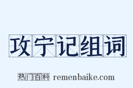 攻宁记组词是什么意思的图片